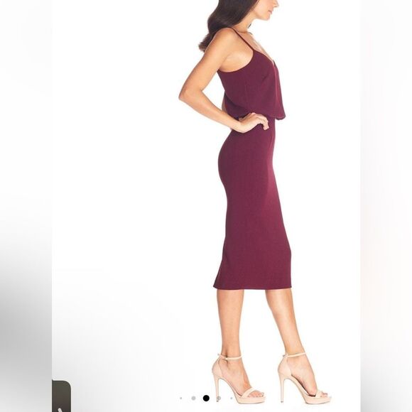 DRESS THE POPULATION Womens Size Large Alondra Dress - Picture 3 of 13